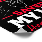 An Organ Donor Saved My Life Heart Transplant Awar Poster (Hoek)