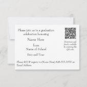 An Otter Grad Party Invitation Enclosure Card Kaart (Achterkant)