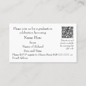 An Otter Grad Party Invitation Enclosure Card Visitekaartje (Achterkant)