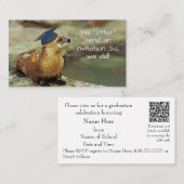 An Otter Grad Party Invitation Enclosure Card Visitekaartje (Voorkant / Achterkant)