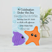 An under the Zee Celebration Kaart (Staand voorkant)