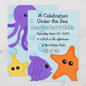 An under the Zee Celebration Kaart (Voorkant / Achterkant)