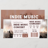 An unforgettable musical night  kaart (Voorkant / Achterkant)