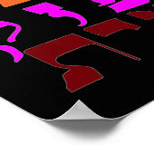 Ana B' Koach in de zeven kleuren Poster (Hoek)