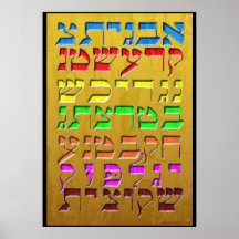 Ana b"Koach ~ Initiaal Letters ~ Gold
