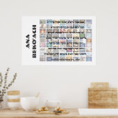 Ana Beko'ach - 42 letters Naam van God Poster (Keuken)