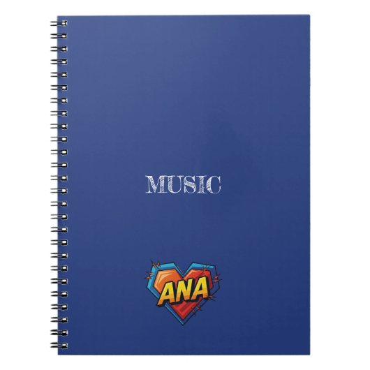 Ana Blue Notitieboek (Voorkant)