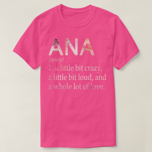 Ana meisje naam definitie t-shirt (Design voorkant)