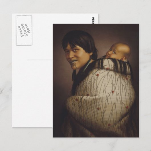 "Ana Rupene and Child" - G. Lindauer Briefkaart (Voorkant / Achterkant)