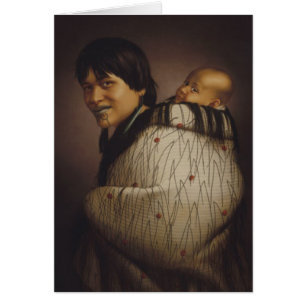 "Ana Rupene and Child" - Gottfried Lindauer-kaart