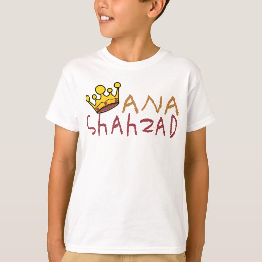ANA SHAHZAD. T-SHIRT (Voorkant)