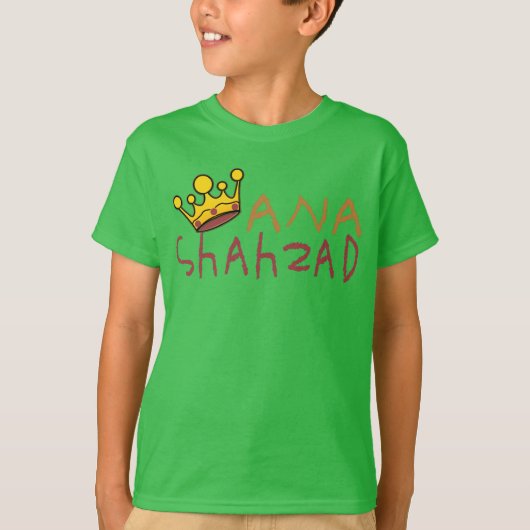 ANA SHAHZAD. T-SHIRT (Voorkant)