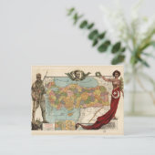 Ana Vatan, Turkije Map (1927) Briefkaart (Staand voorkant)