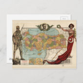 Ana Vatan, Turkije Map (1927) Briefkaart (Voorkant / Achterkant)