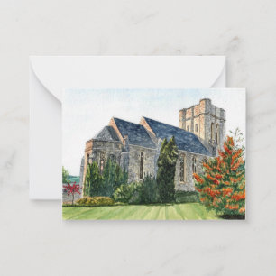 Anabel Taylor Chapel, Cornell University plat  Notitiekaartje