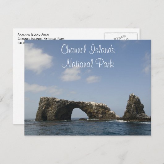 Anacapa Island Arch, Nationaal Park Kanaaleilanden Briefkaart (Voorkant / Achterkant)