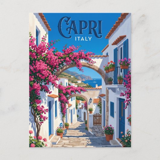 Anacapri Italië Briefkaart (Voorkant)