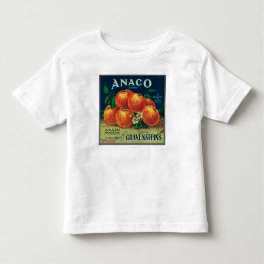 Anaco Apple Crate Label Kinder Shirts (Voorkant)