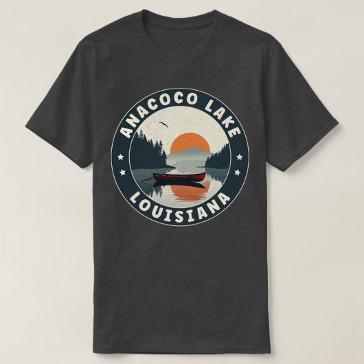 Anacoco Lake Louisiana Sunset T-shirt (Design voorkant)