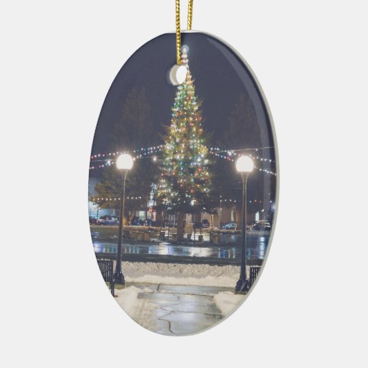 Anaconda kerstversier keramisch ornament (Links)