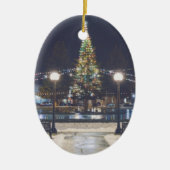 Anaconda kerstversier keramisch ornament (Voorkant)