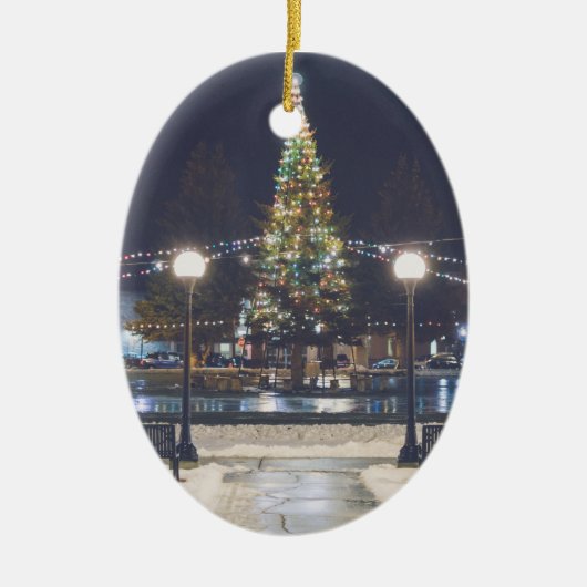 Anaconda kerstversier keramisch ornament (Voorkant)