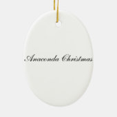 Anaconda kerstversier keramisch ornament (Achterkant)