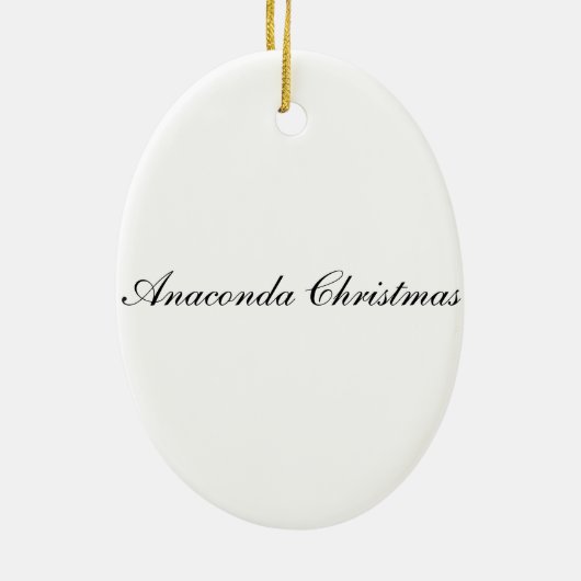 Anaconda kerstversier keramisch ornament (Achterkant)