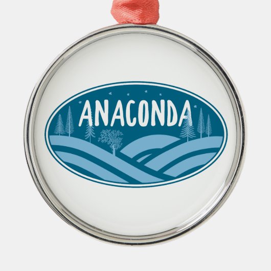 Anaconda Montana Buiten Metalen Ornament (Voorkant)