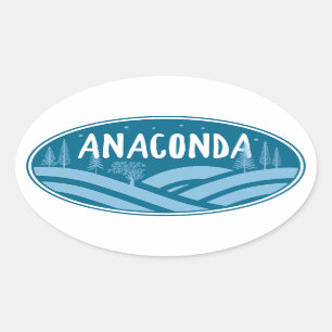 Anaconda Montana Buiten Ovale Sticker