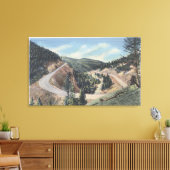 Anaconda, Montana - Hoefijzer Curve Canvas Afdruk (Insitu (Woonkamer))