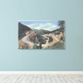 Anaconda, Montana - Hoefijzer Curve Canvas Afdruk (Insitu (Houten vloer))