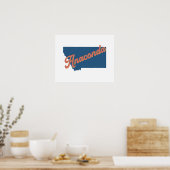 Anaconda, Montana staat print (Keuken)