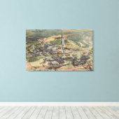 Anaconda, Montana - Uitzicht van de schoorsteensme Canvas Afdruk (Insitu (Houten vloer))