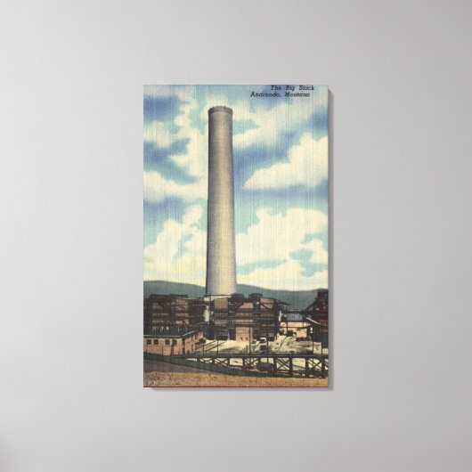 Anaconda, Montana - Washoe Smelter Canvas Afdruk (Voorkant)