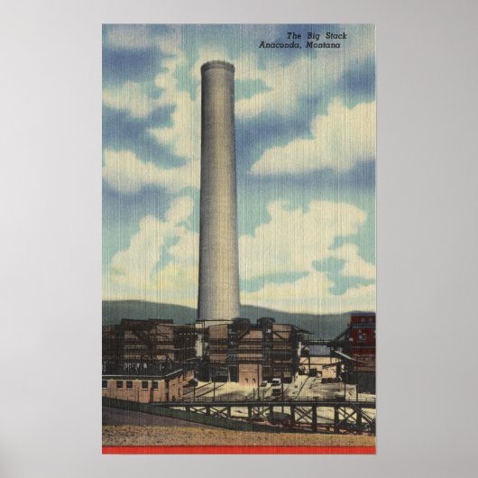 Anaconda, Montana - Washoe Smelter Poster (Voorkant)