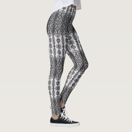 Anaconda Skin Pattern Fabric Design Leggings (Rechts)