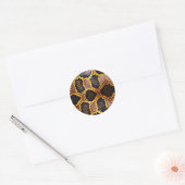 Anaconda slangenhuid ronde sticker (Envelop)
