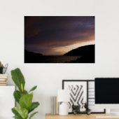 Anacortes Island en Burrows Bay Sunset Print (Thuiskantoor)