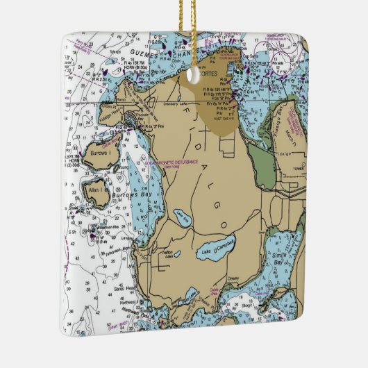 Anacortes WA Fidalgo Island Keramisch Ornament (Rechts)