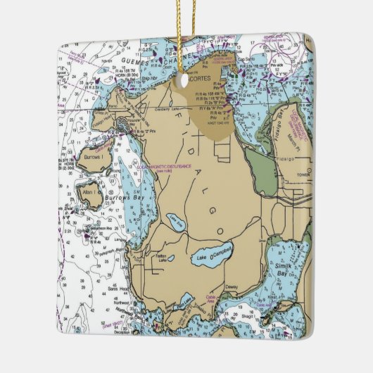 Anacortes WA Fidalgo Island Keramisch Ornament (Links)