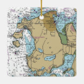 Anacortes WA Fidalgo Island Keramisch Ornament (Achterkant)