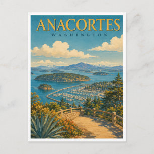 Anacortes Washington Cap Sante GeoSaga Briefkaart