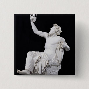 Anacreon, 1851 vierkante button 5,1 cm