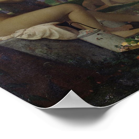 Anacreon, Bacchus en Aphrodite, 1848 Poster (Hoek)