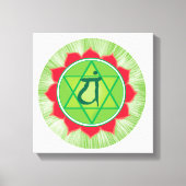 Anahata chakra Hartcentrum muur decor Canvas Afdruk (Voorkant)
