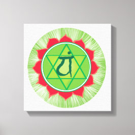 Anahata chakra Hartcentrum muur decor Canvas Afdruk
