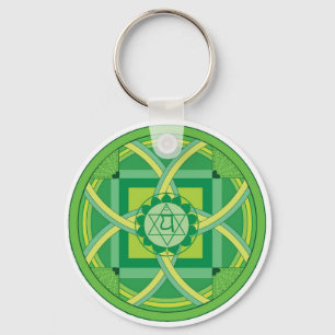 Anahata chakra Mandala Sleutelhanger