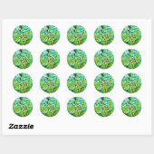 Anahata - Energie open Ronde Sticker (Vel)