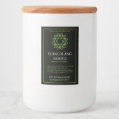 Anahata Hart Chakra Kaarslabel Voedselcontainer Etiket (Voorkant)